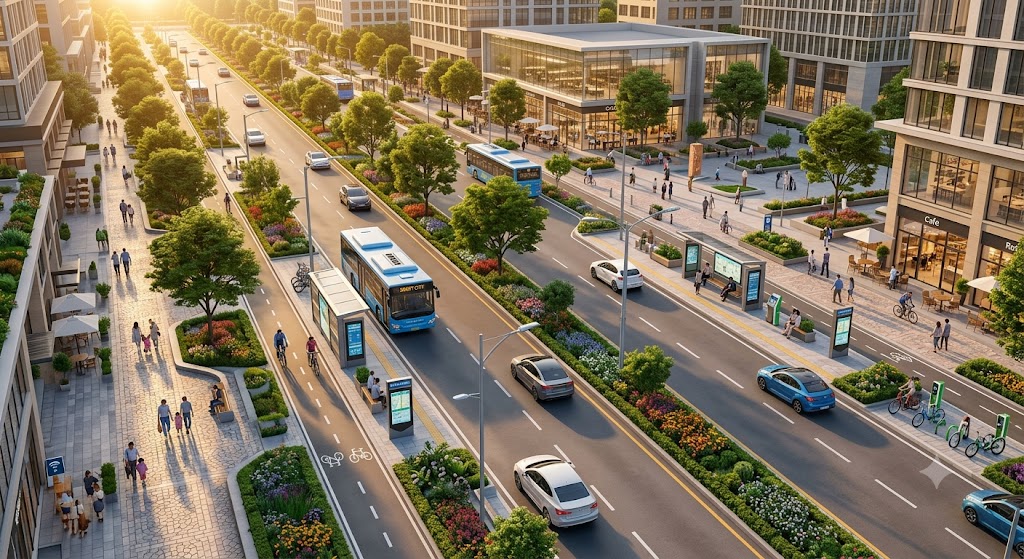 Smart city street
